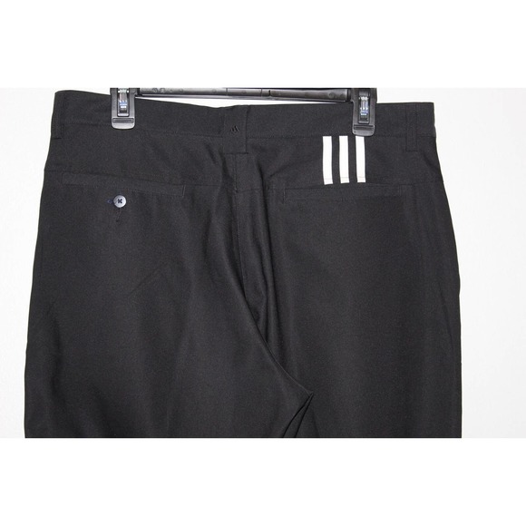 Adidas Climalite Flat Front Straight Golf Pants Black Men's Size 34 Tall H14602 - Picture 7 of 10
